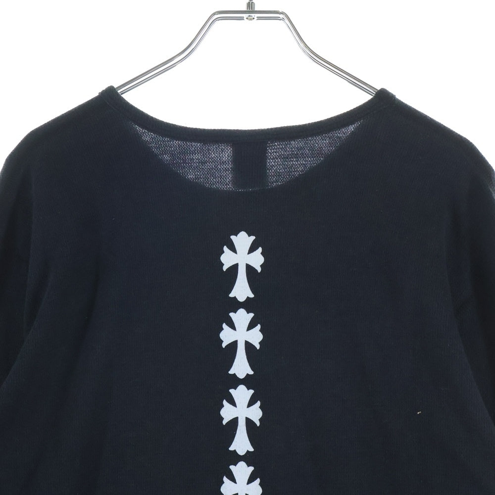CHROME HEARTS(クロムハーツ) セメタリークロス タイヤトラック サーマル ロングスリーブTシャツ ブラック