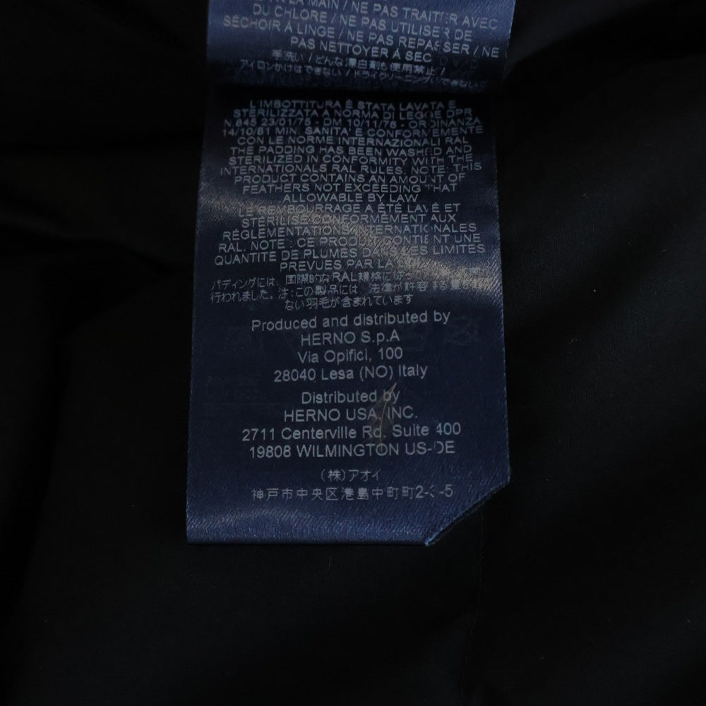 HERNO(ヘルノ) Laminar GORE WINDSTOPPER ラミナー PI006UL-1106-9300 ダウンジャケット ブラック