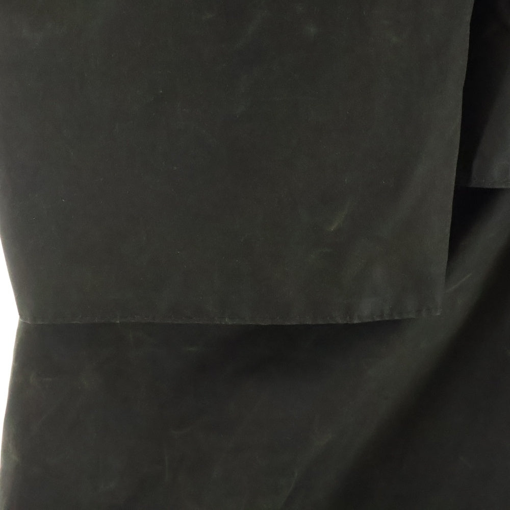 Barbour(バブアー) 80s 88年製 3ワラント BURGHLEY バーレー オイルド ロングコート カーキ