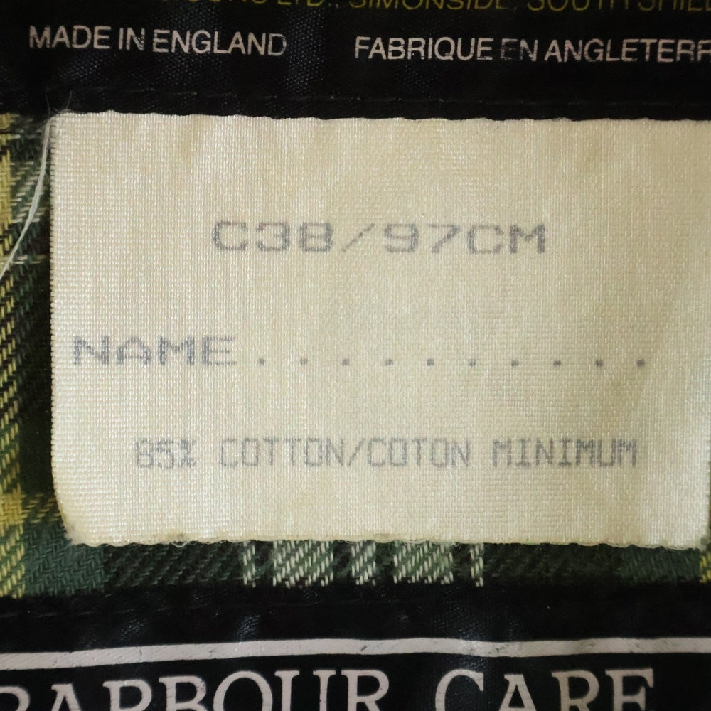 Barbour(バブアー) 80s 88年製 3ワラント BURGHLEY バーレー オイルド ロングコート カーキ