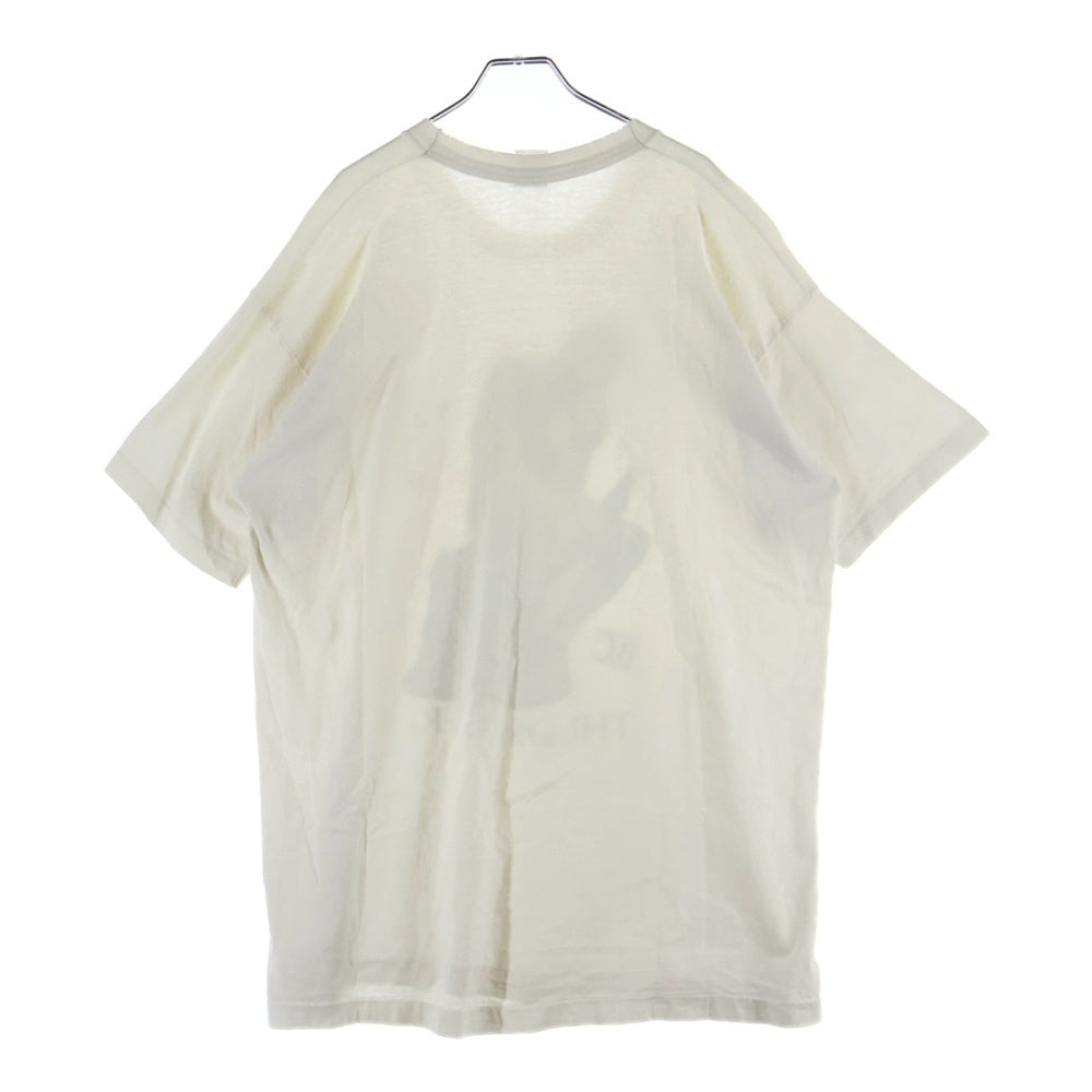 VINTAGE(ヴィンテージ) 90s Auguste Rodin The Thinker ロダン 考える人 フルーツ 裾袖シングル クルーネックTシャツ ホワイト