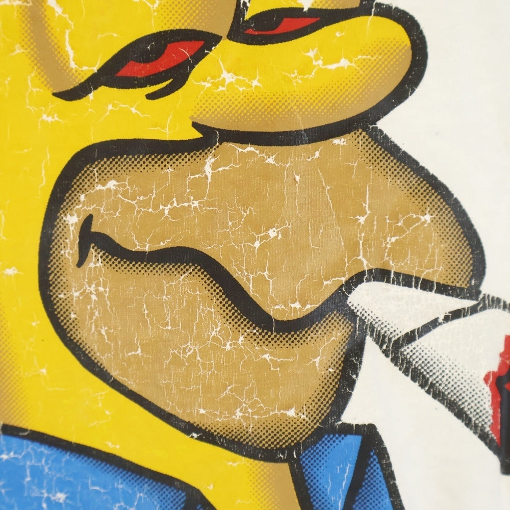 VINTAGE(ヴィンテージ) 00s SIMPSON STONER シンプソンズ タバコ クルーネックTシャツ ホワイト