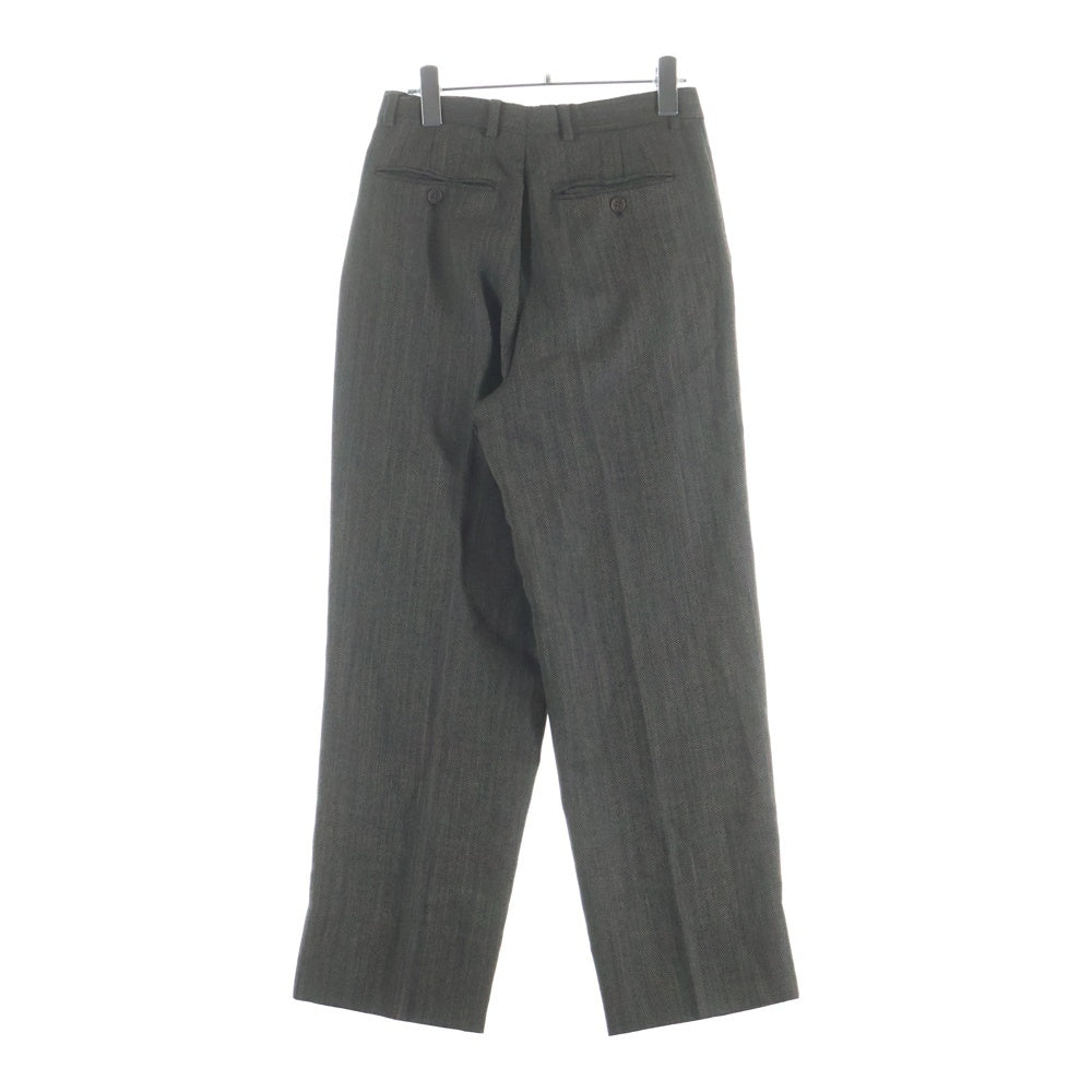 GIORGIO ARMANI(ジョルジオアルマーニ) 90s オールド 2TUCK ツータック ツイード スラックス ブラウン
