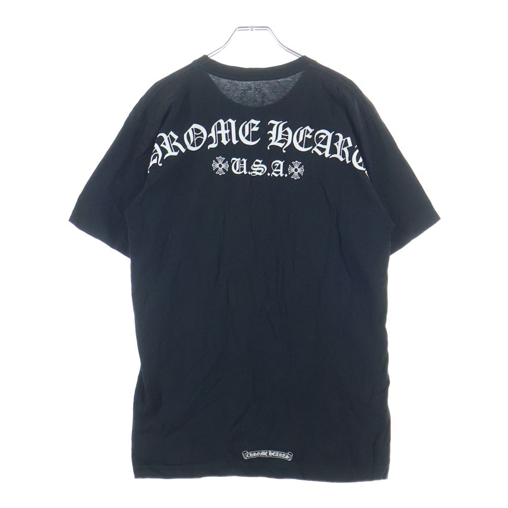CHROME HEARTS(クロムハーツ) Blackarchlogo ブラックアーチロゴ USA クルーネック半袖Tシャツ ブラック