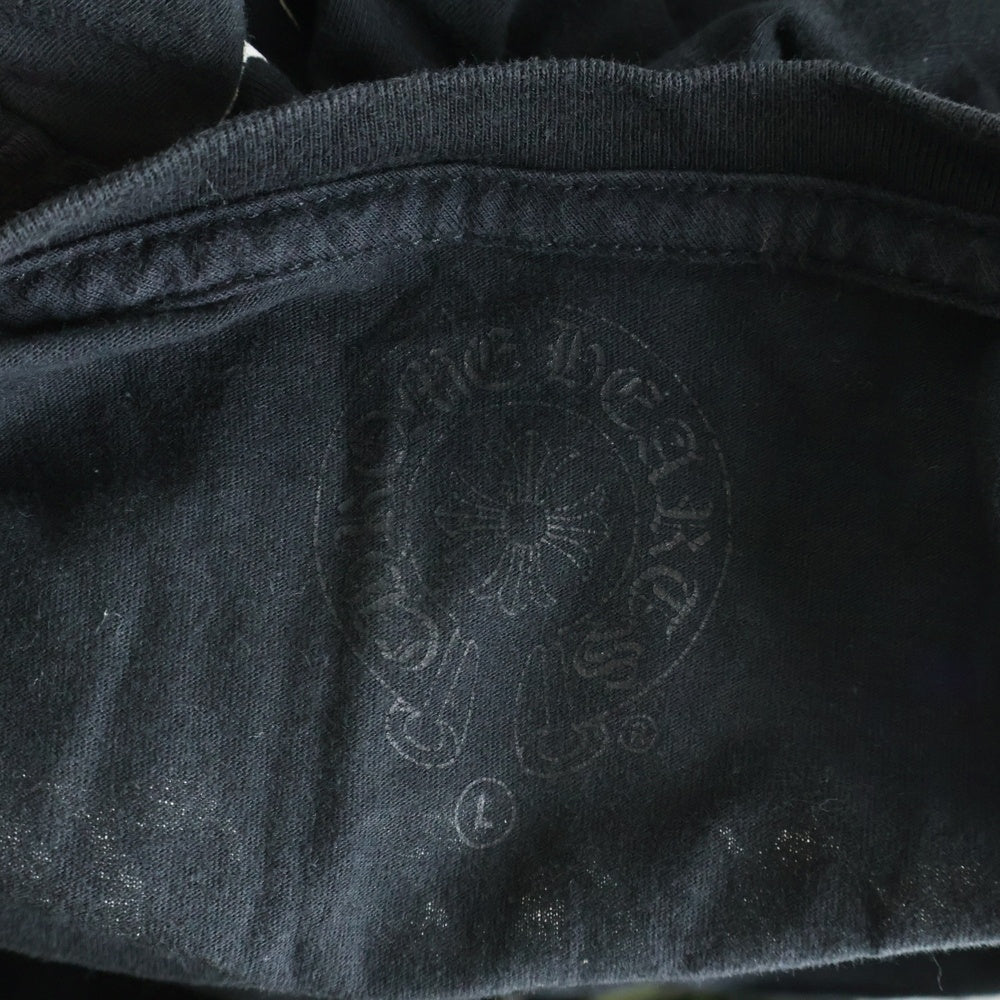 CHROME HEARTS(クロムハーツ) Blackarchlogo ブラックアーチロゴ USA クルーネック半袖Tシャツ ブラック