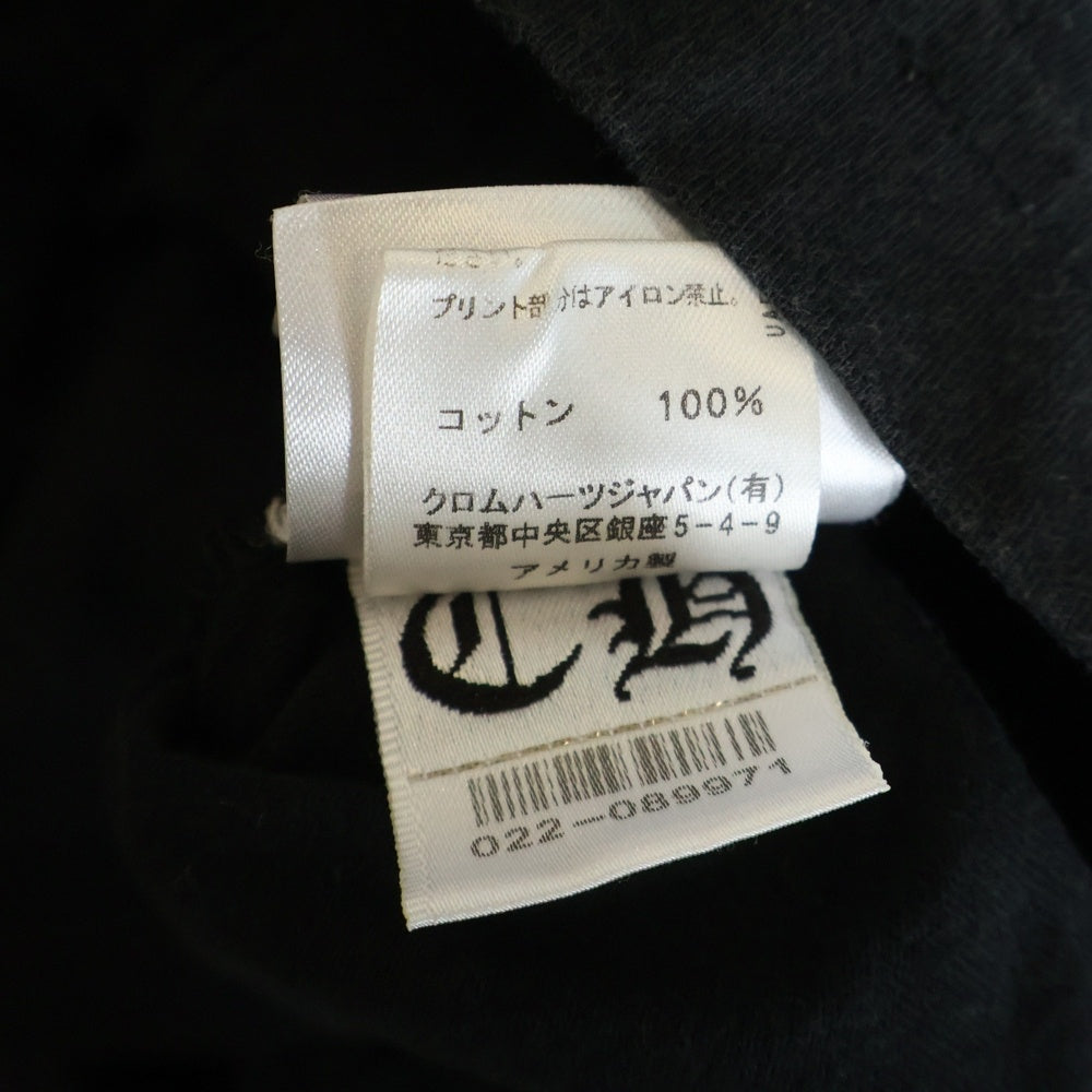CHROME HEARTS(クロムハーツ) Blackarchlogo ブラックアーチロゴ USA クルーネック半袖Tシャツ ブラック