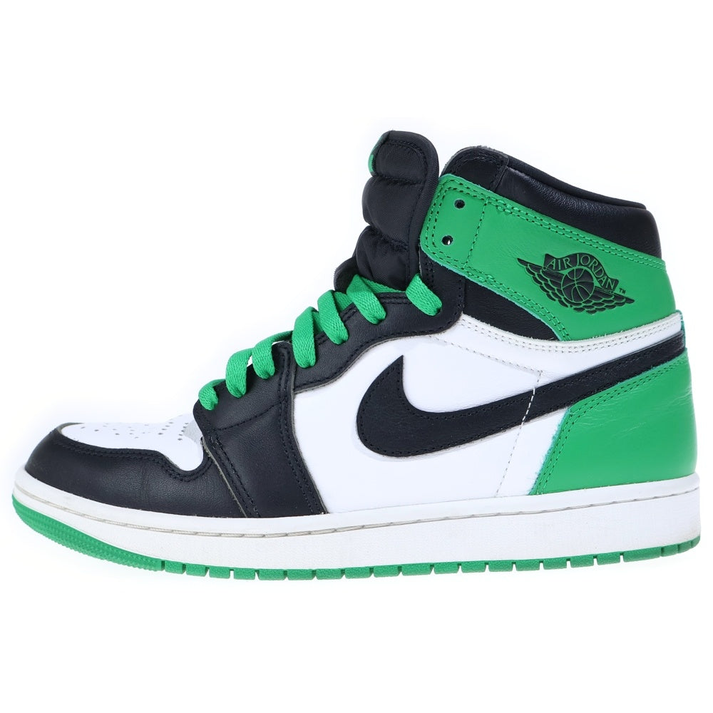 NIKE(ナイキ) AIR JORDAN 1 RETRO HIGH OG LUCKY GREEN エアジョーダン レトロ ラッキーグリーン ハイカットスニーカー ホワイト/グリーン US9/27cm DZ5485-031