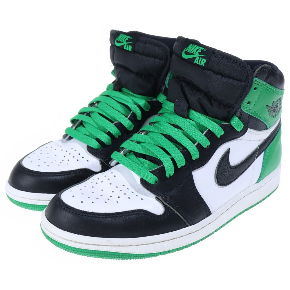 NIKE(ナイキ) AIR JORDAN 1 RETRO HIGH OG LUCKY GREEN エアジョーダン レトロ ラッキーグリーン ハイカットスニーカー ホワイト/グリーン US9/27cm DZ5485-031
