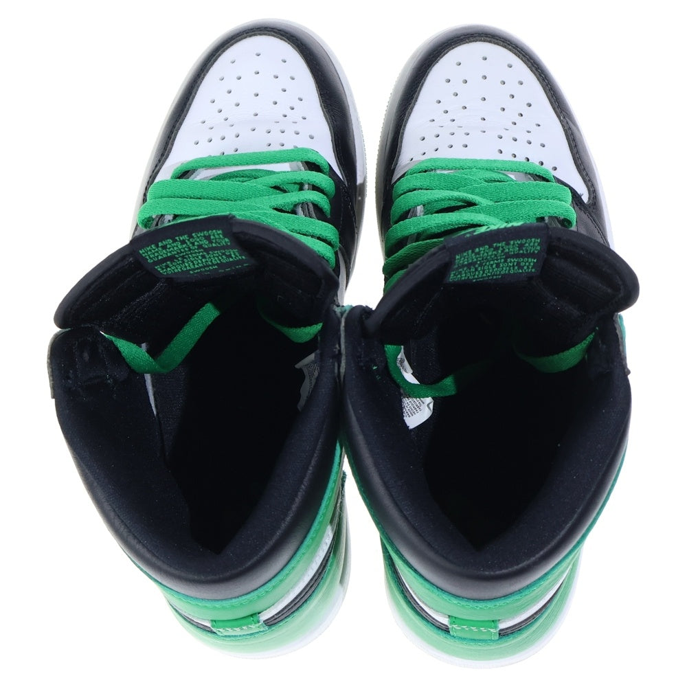 NIKE(ナイキ) AIR JORDAN 1 RETRO HIGH OG LUCKY GREEN エアジョーダン レトロ ラッキーグリーン ハイカットスニーカー ホワイト/グリーン US9/27cm DZ5485-031