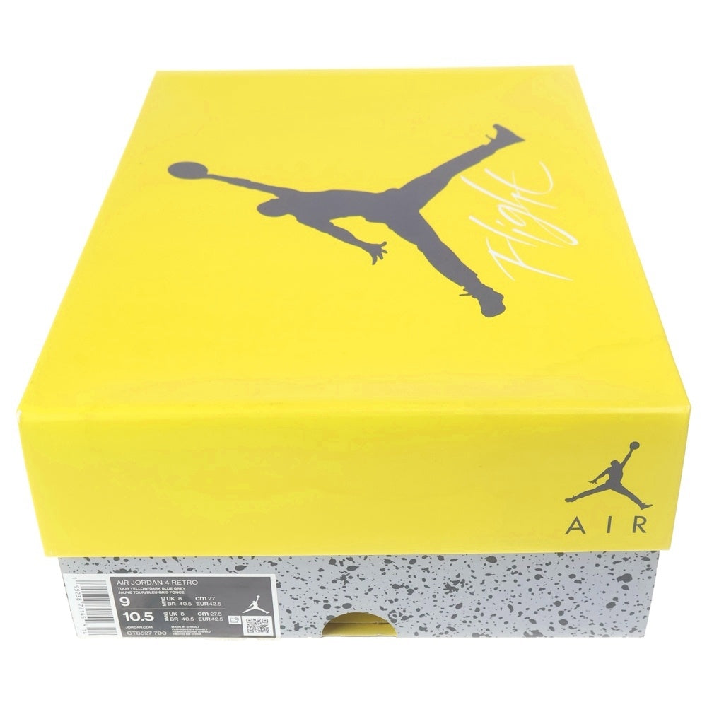NIKE(ナイキ) AIR JORDAN 4 RETRO TOUR YELLOW CT8527-700 エアジョーダン 4 レトロ ハイカットスニーカー ツアーイエロー US9/27cm イエロー