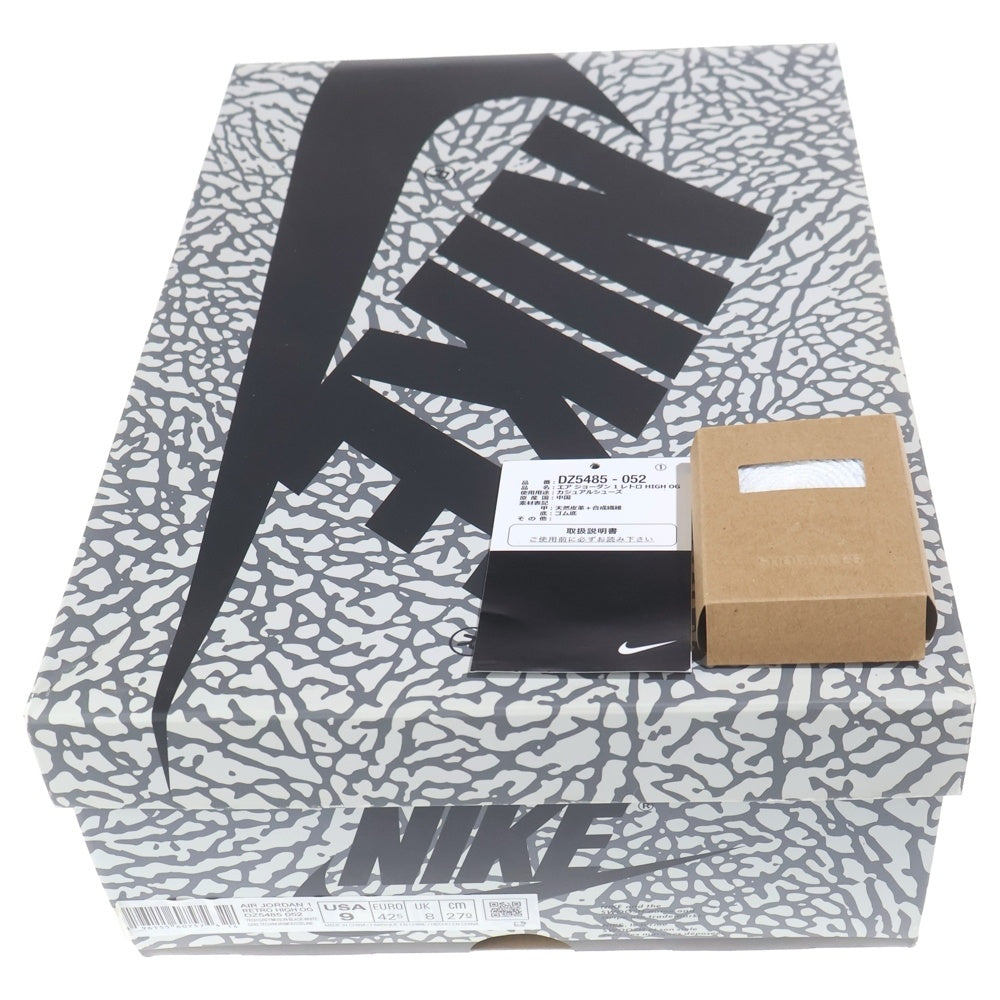 NIKE(ナイキ) AIR JORDAN 1 RETRO HIGH OG WHITE CEMENT ELEPHANT エアジョーダン1 ホワイトセメント サファリ ハイカットスニーカー ホワイト/グレー US9/27cm DZ5485-052