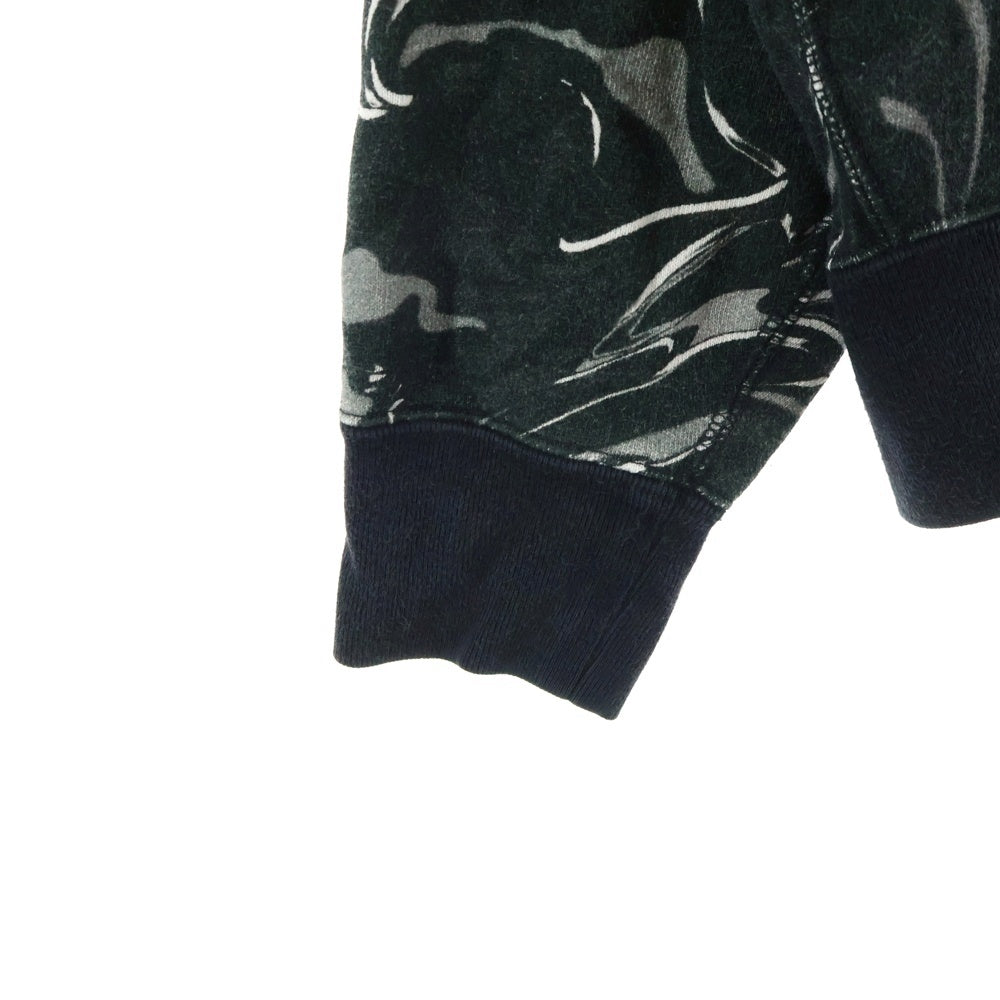 A BATHING APE(アベイシングエイプ) MARBLING CAMO LOGO RELAXED FIT CREWNECK マーブリングカモ マーブル クルーネックスウェット グレー
