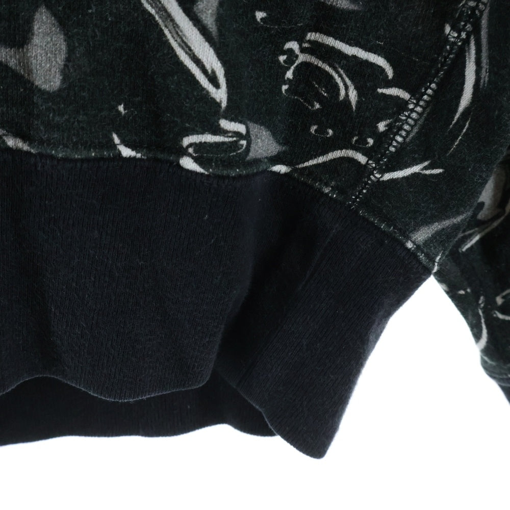 A BATHING APE(アベイシングエイプ) MARBLING CAMO LOGO RELAXED FIT CREWNECK マーブリングカモ マーブル クルーネックスウェット グレー