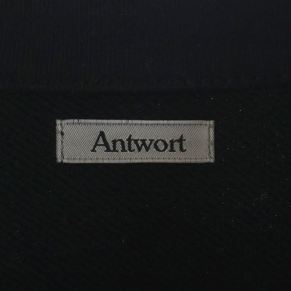 Antwort(アントワート) 25SS SWEAT TRUCKER JACKET スウェットトラッカージャケット ブラック