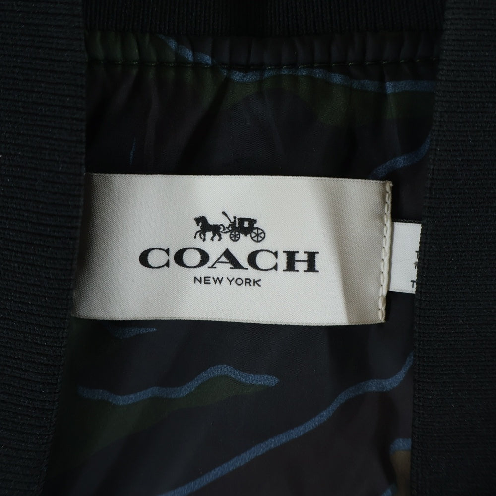 COACH(コーチ) フライトジャケット 裏地迷彩 F26795 ネイビー