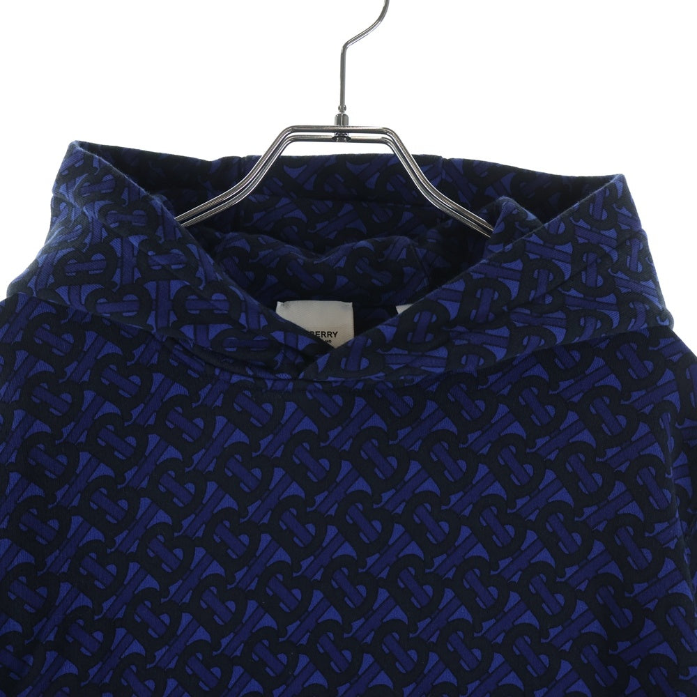 BURBERRY(バーバリー) モノグラム コットン フーディーパーカー 8048843 ブルー