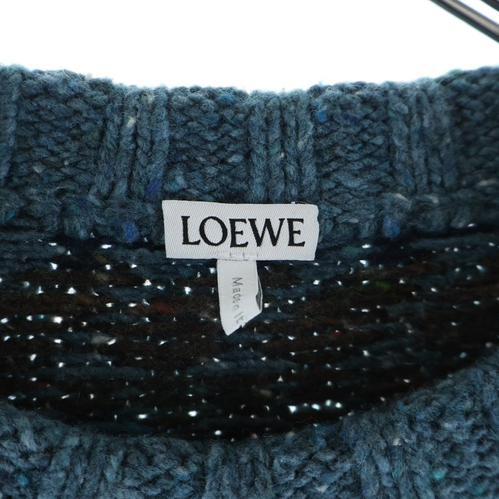 LOEWE(ロエベ) ジオメトリック H526Y14KMV クルーネックセーター ブルー