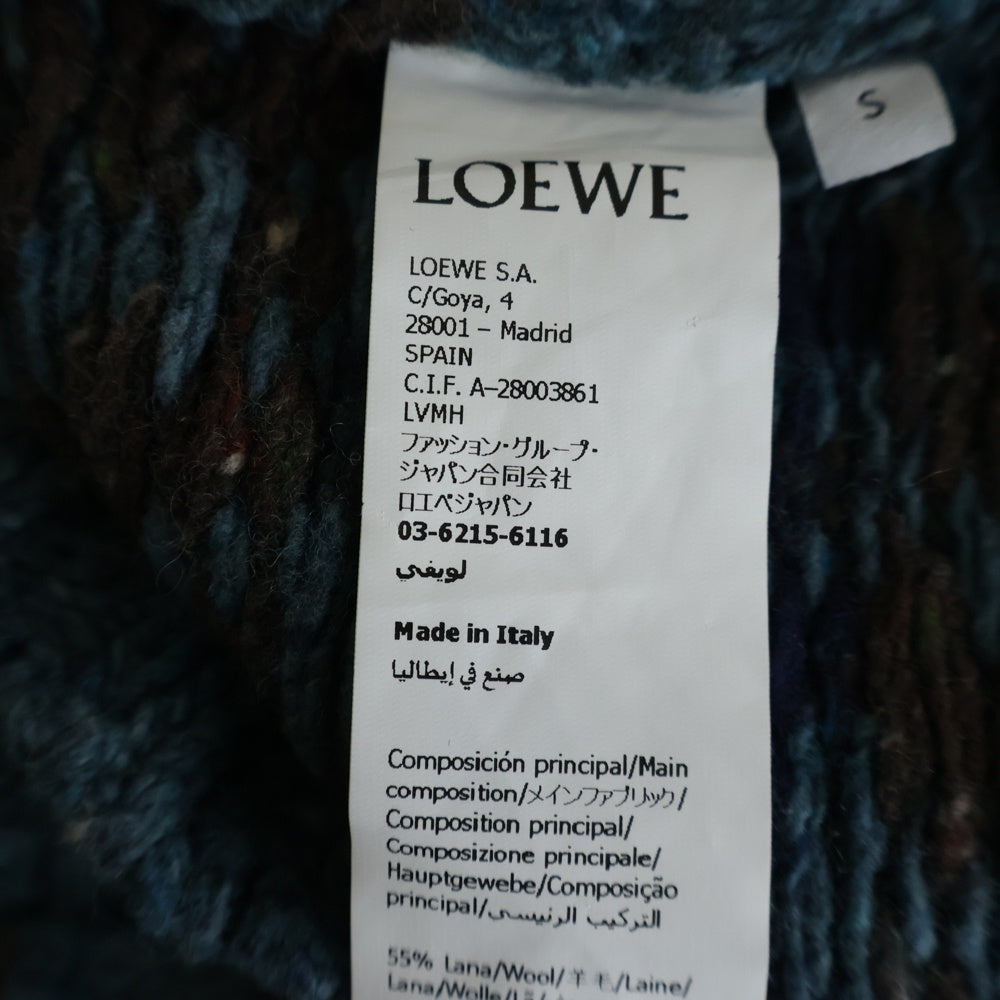 LOEWE(ロエベ) ジオメトリック H526Y14KMV クルーネックセーター ブルー