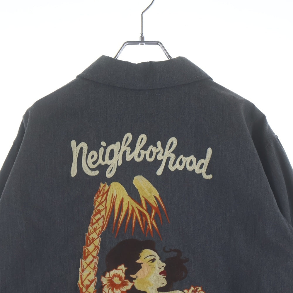 NEIGHBORHOOD(ネイバーフッド) 11SS FIXX.47 ER-JKT 背面刺繍ジップアップ ジャケット 111BRNH-JKM01 グレー