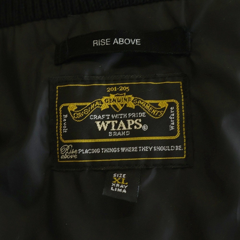 WTAPS(ダブルタップス) RISE ABOVE DOWN JACKET 092GWDT-JKM01 ダウンジャケット ブラック