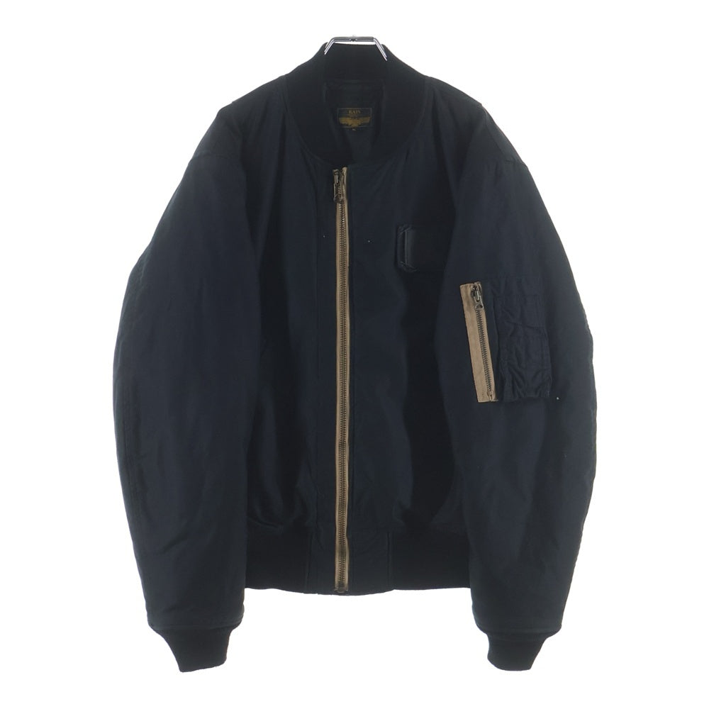 RATS(ラッツ) FLIGHT JACKET TYPE MA-1 ジップアップ フライトジャケット ブラック 17RJ-1004