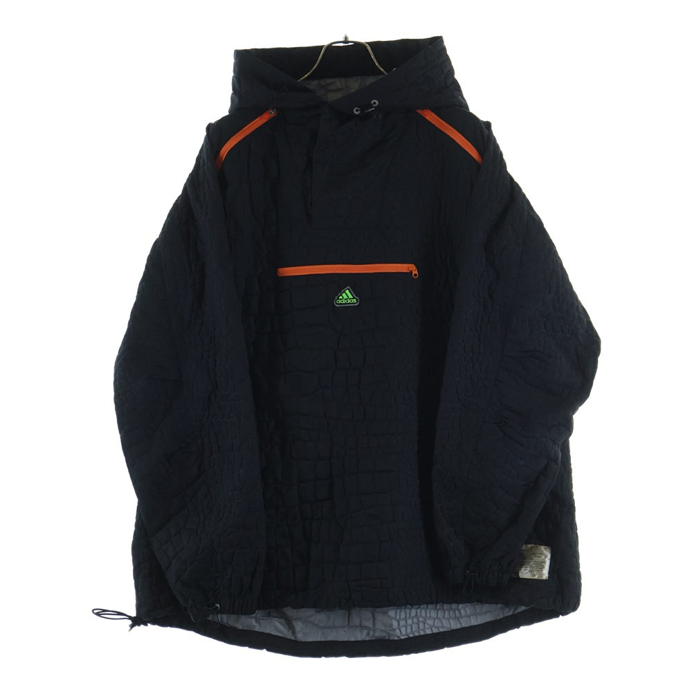 adidas(アディダス) ×Kolor エンボス ナイロンフーディージャケット CD4064 ブラック