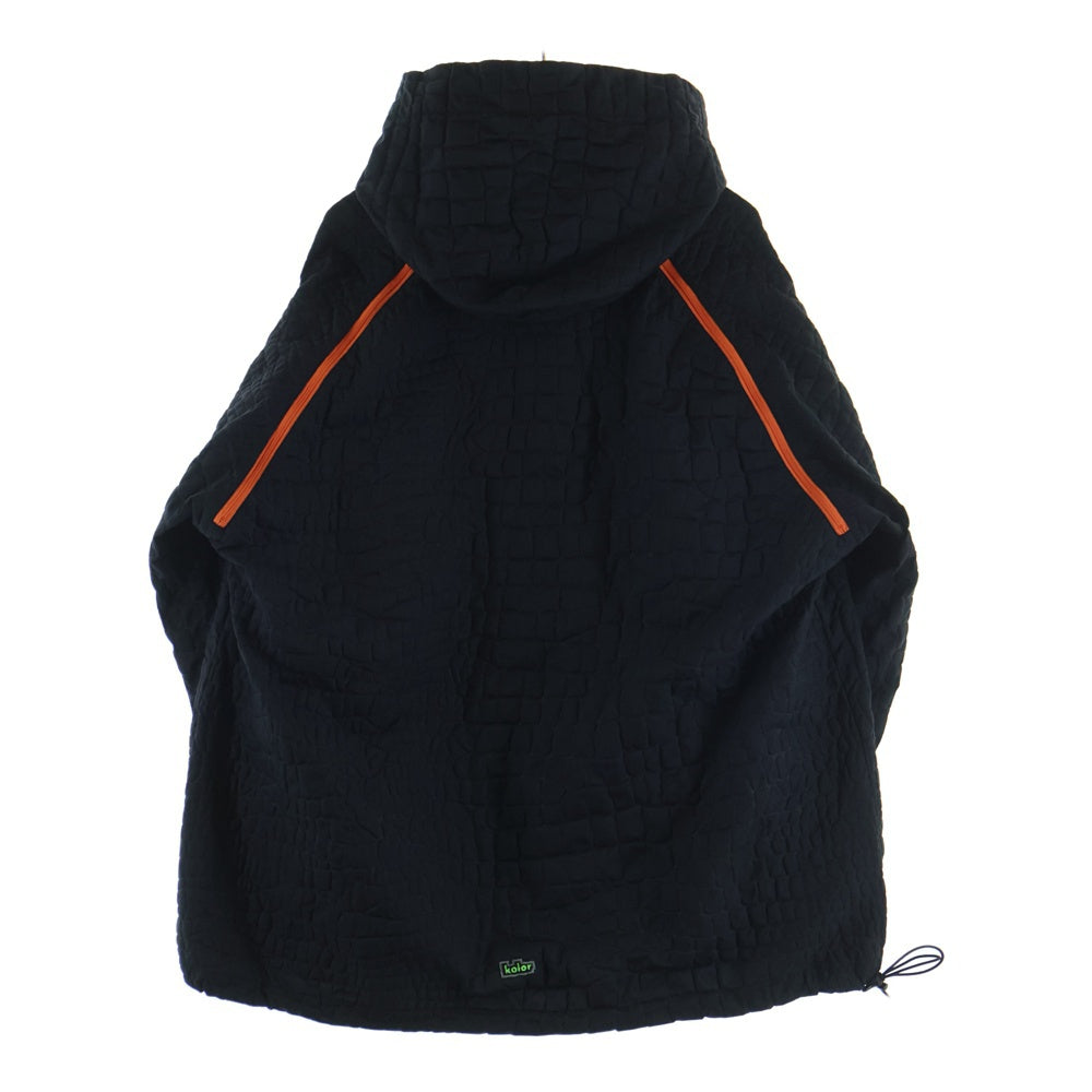 adidas(アディダス) ×Kolor エンボス ナイロンフーディージャケット CD4064 ブラック