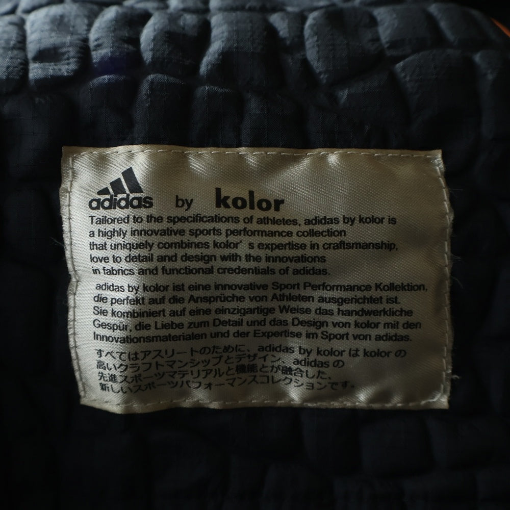 adidas(アディダス) ×Kolor エンボス ナイロンフーディージャケット CD4064 ブラック