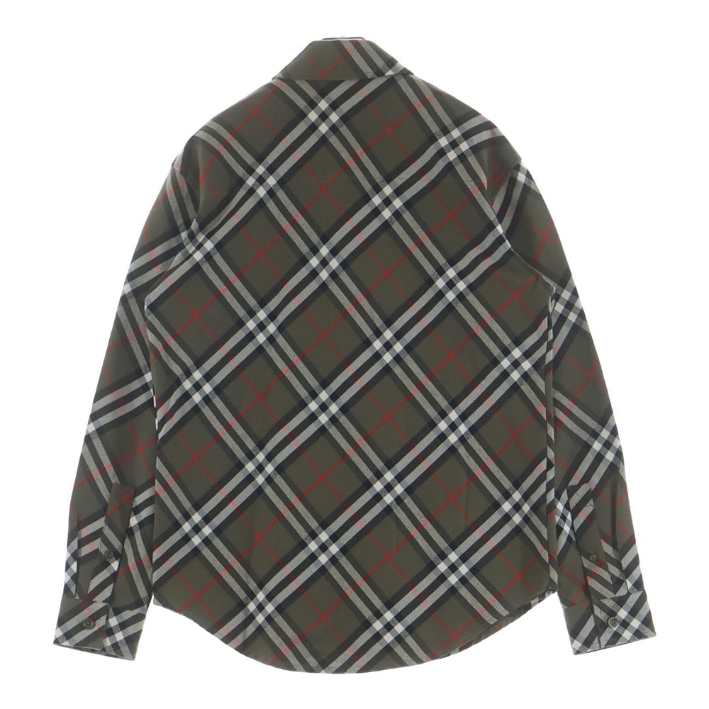 BURBERRY(バーバリー) ヴィンテージ コットン ノバチェック ボタンダウン 長袖シャツ グリーン