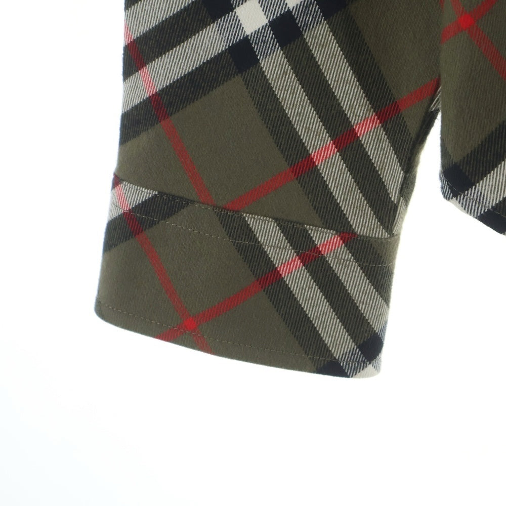 BURBERRY(バーバリー) ヴィンテージ コットン ノバチェック ボタンダウン 長袖シャツ グリーン