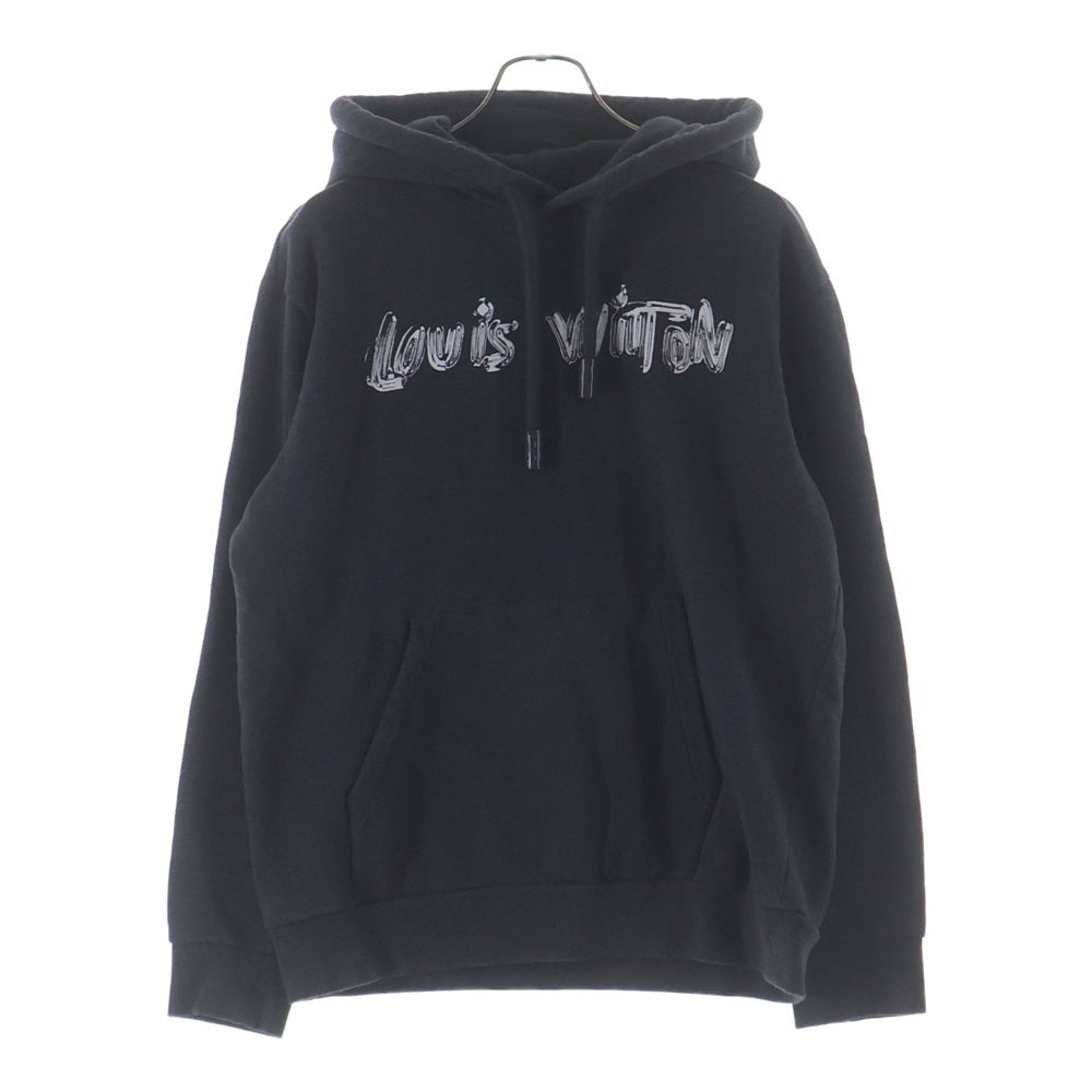 LOUIS VUITTON(ルイヴィトン) 24SS ロゴプリント プルオーバーパーカー グレー RM241MQ UYR HQY47W