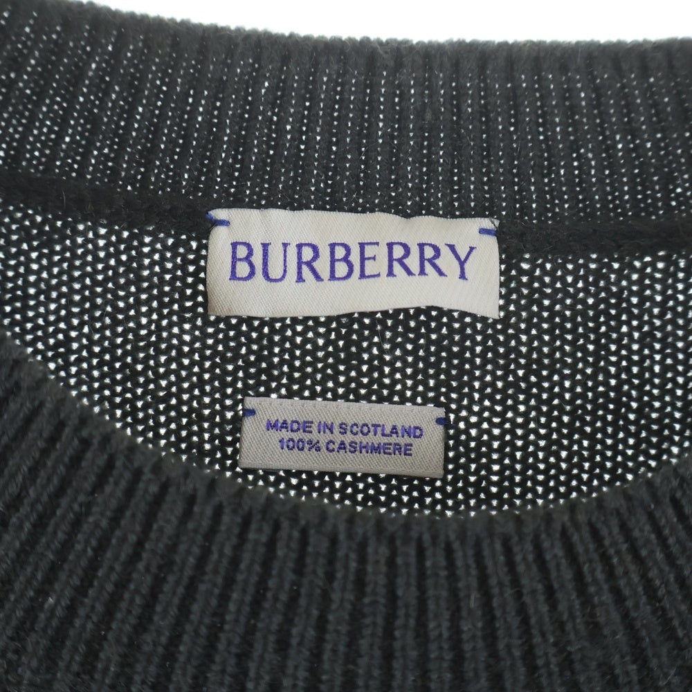 BURBERRY(バーバリー) カシミア フロントロゴ クルーネックニットセーター 8081131 ダークグリーン