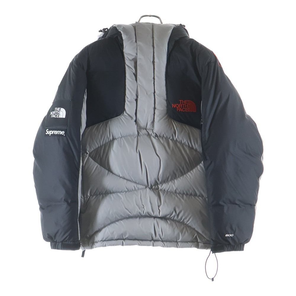SUPREME(シュプリーム) 22AW ×THE NORTH FACE 800-Fill Half Zip Hooded Pullover ノースフェイス ハーフジッププルオーバーダウンジャケット グレー ND52205I