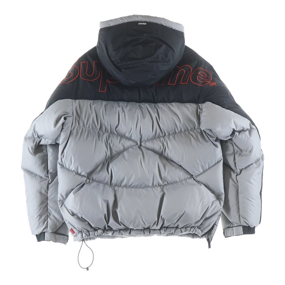 SUPREME(シュプリーム) 22AW ×THE NORTH FACE 800-Fill Half Zip Hooded Pullover ノースフェイス ハーフジッププルオーバーダウンジャケット グレー ND52205I