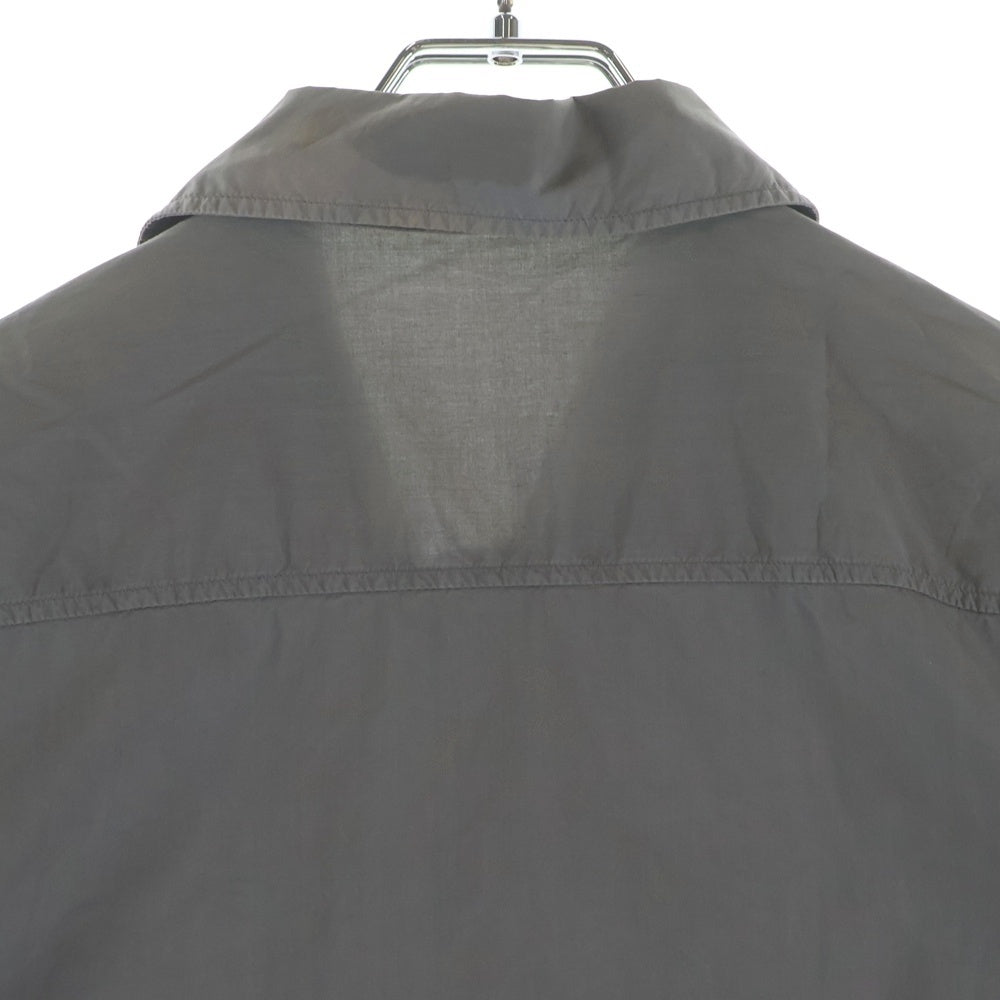 STONE ISLAND(ストーンアイランド) 00s 07SS ジップアップ ガーメントダイ 46151A02 ジップアップシャツ グレー