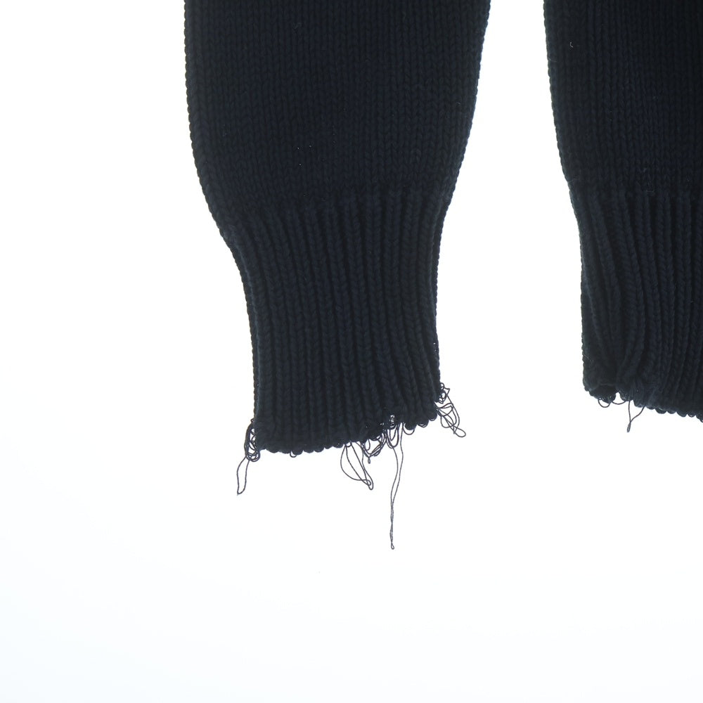 GIVENCHY(ジバンシィ) I Feel Love Damage Knit Sweater 17Y 7899 557 コットンニット ブラック