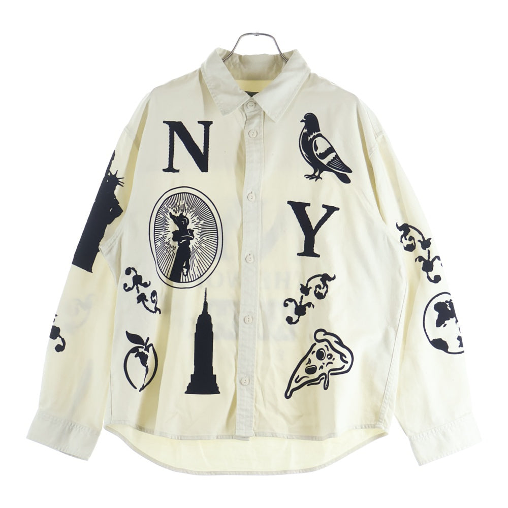KITH(キス) Artisanal NY Graphic Apollo Shirt アーティザナル ニューヨーク グラフィック アポロ シャツ KHM033250-104 ホワイト