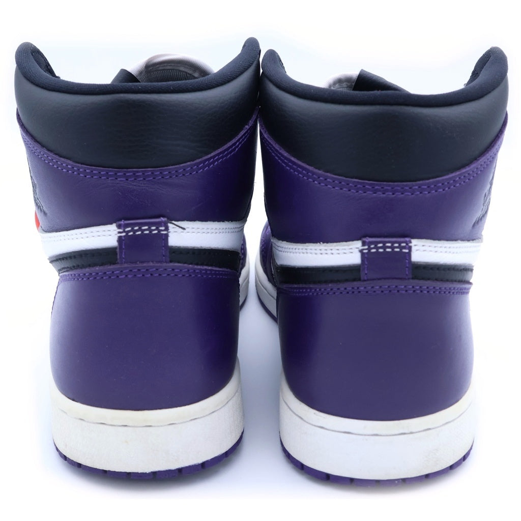 NIKE(ナイキ) AIR JORDAN 1 RETRO HIGH OG COURT PURPLE エアジョーダン1 レトロ ハイ コート パープル ハイカットスニーカー 555088-500 ホワイト/パープル US10/28cm