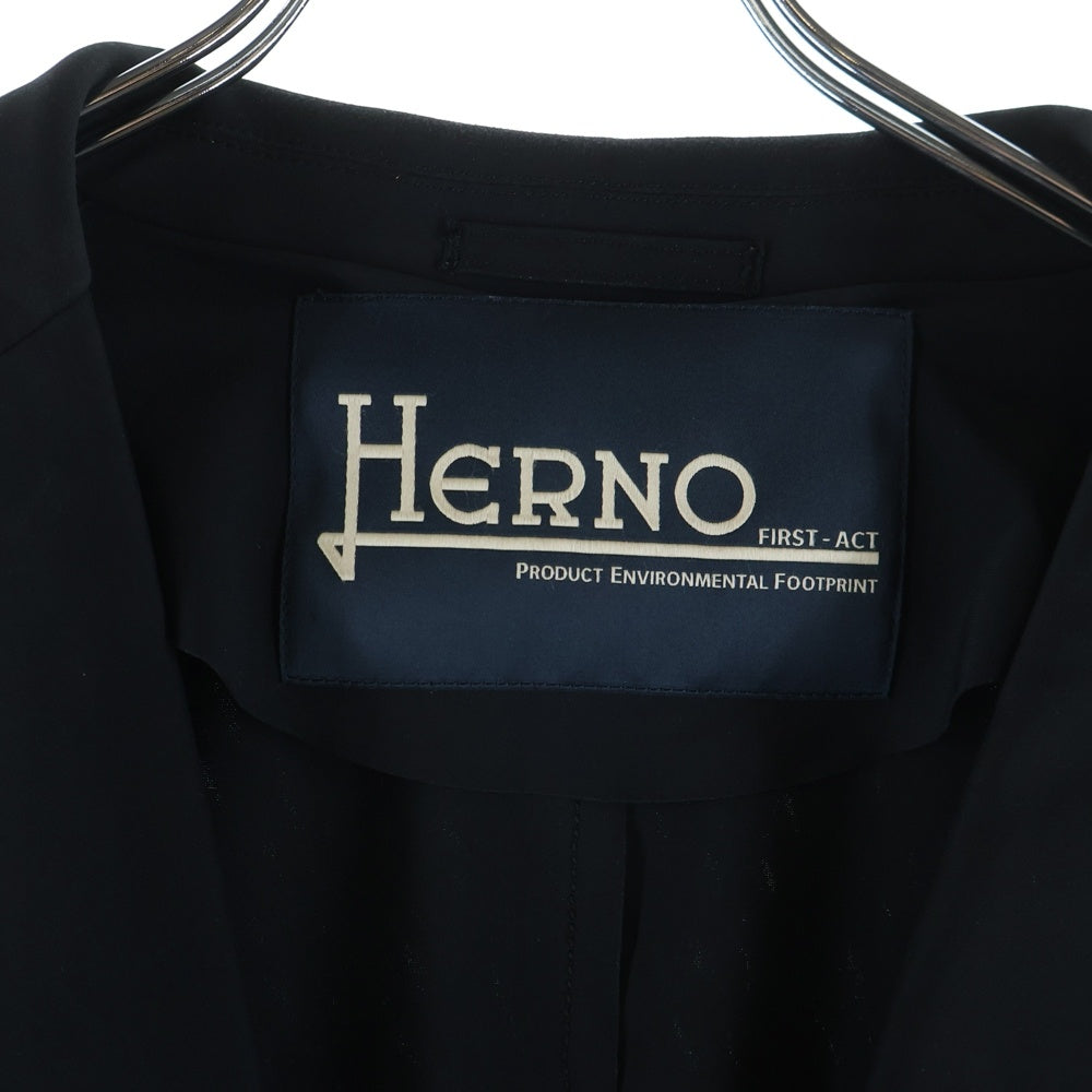 HERNO(ヘルノ) 撥水 ナイロン ストレッチ GA0091U-12359S-9300 2B テーラードジャケット ネイビー