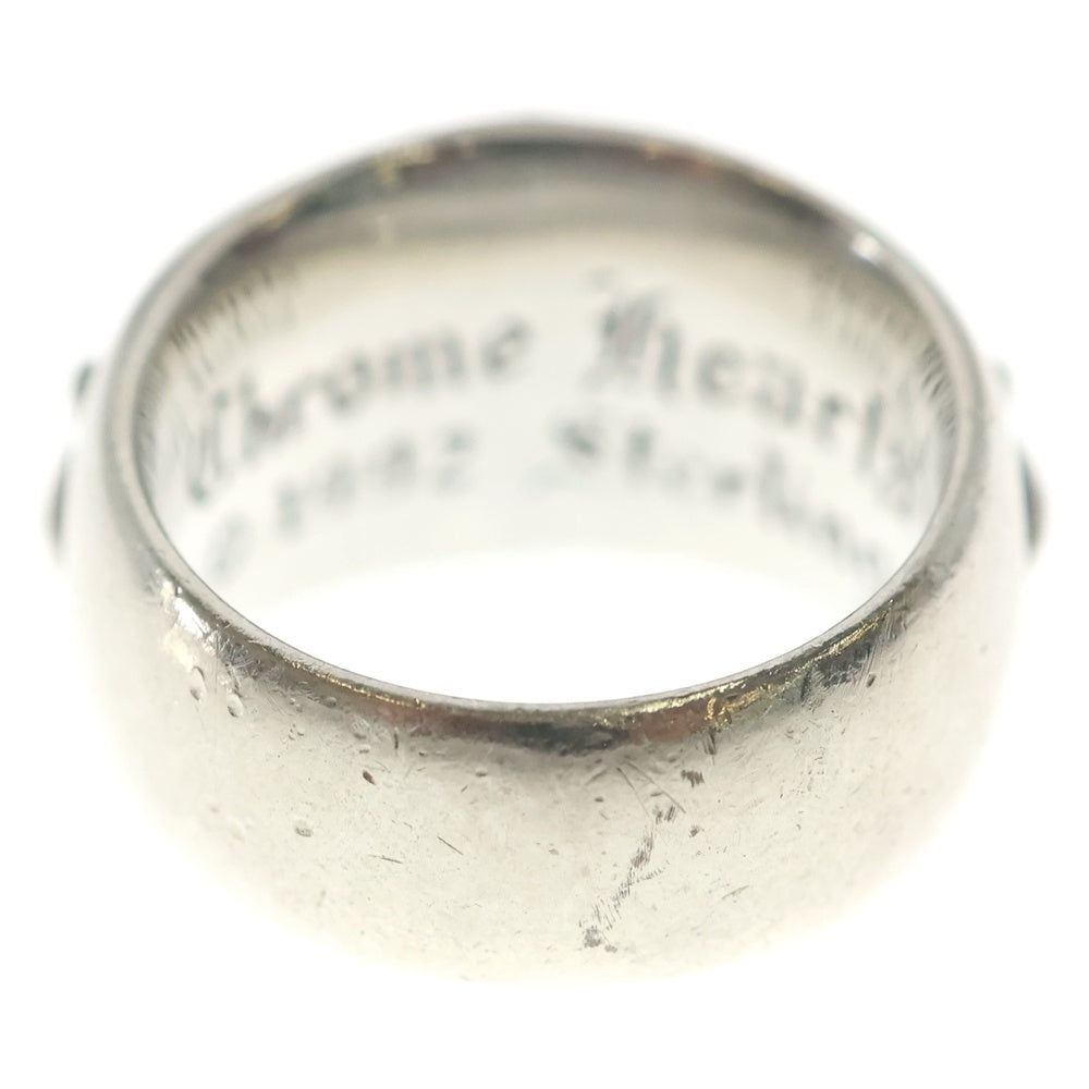 CHROME HEARTS(クロムハーツ) FLRL CRS P/DIA フローラルクロスリング PAVEダイヤ シルバー