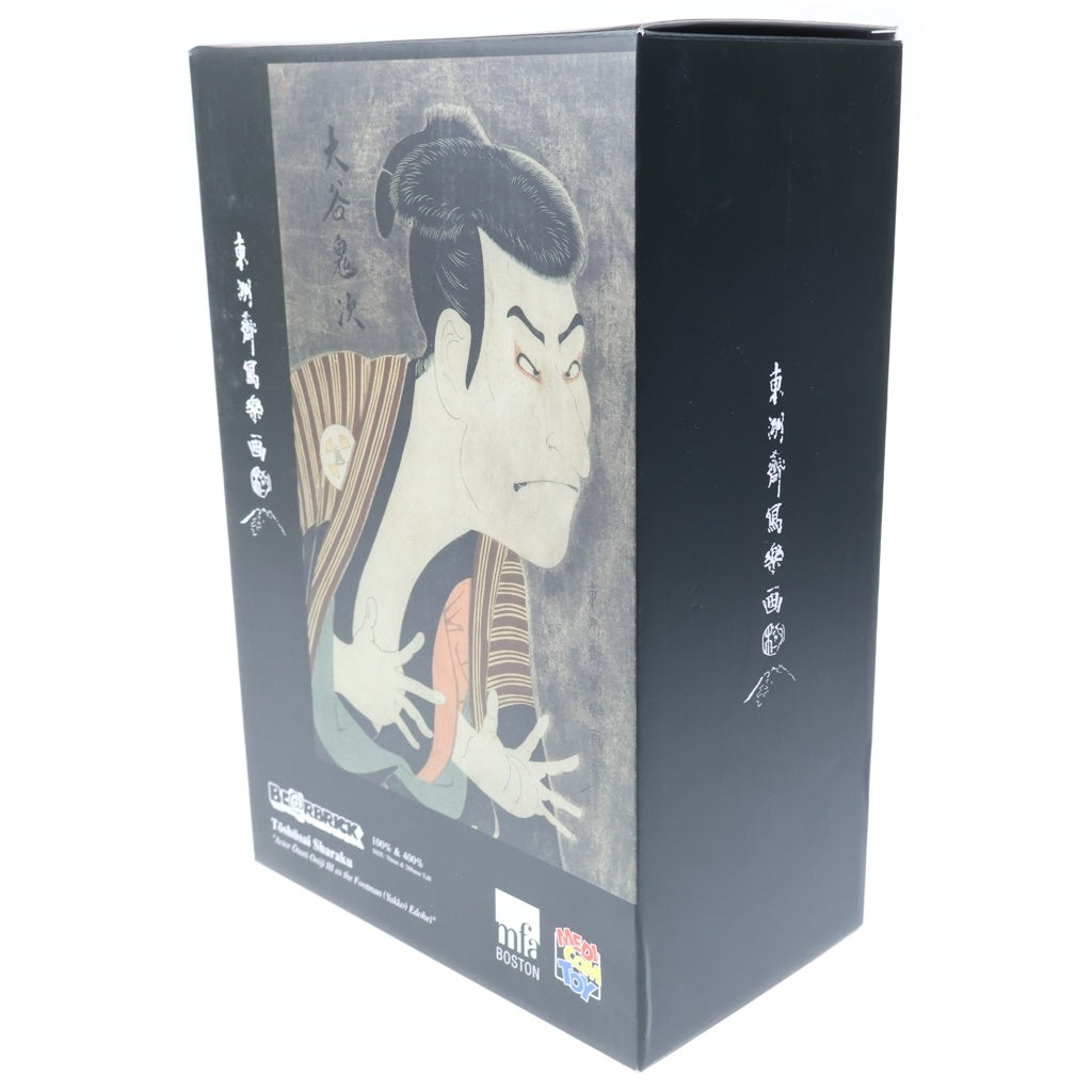 MEDICOM TOY(メディコムトイ) BE@RBRICK ベアブリック 東洲斎写楽 「三代目大谷鬼次の奴江戸兵衛」100&400% 総柄ベージュ