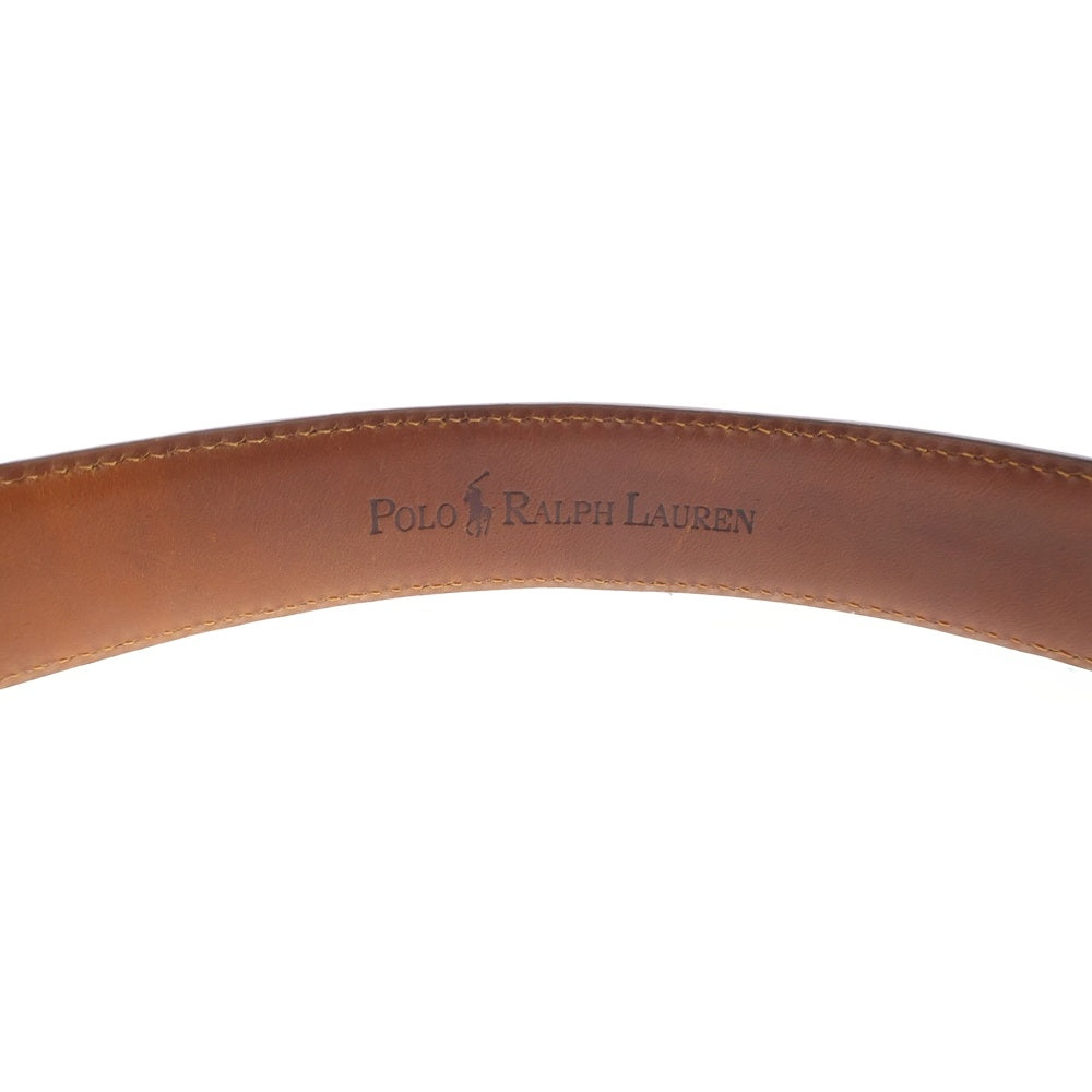 POLO RALPH LAUREN(ポロラルフローレン) クロコ ウエスタン イタリア製 2118450 ベルト ブラウン