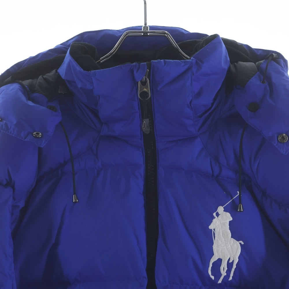 POLO RALPH LAUREN(ポロラルフローレン) Big Pony ビックポニーフーデッド ジップアップ ダウンジャケット 710585152003 ブルー