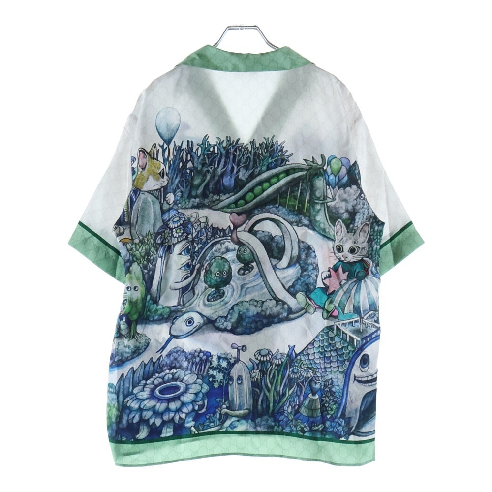 GUCCI(グッチ) 25SS ×HIGUCHI YUKO ヒグチユウコ 864048 レーヨン 半袖シャツ 総柄
