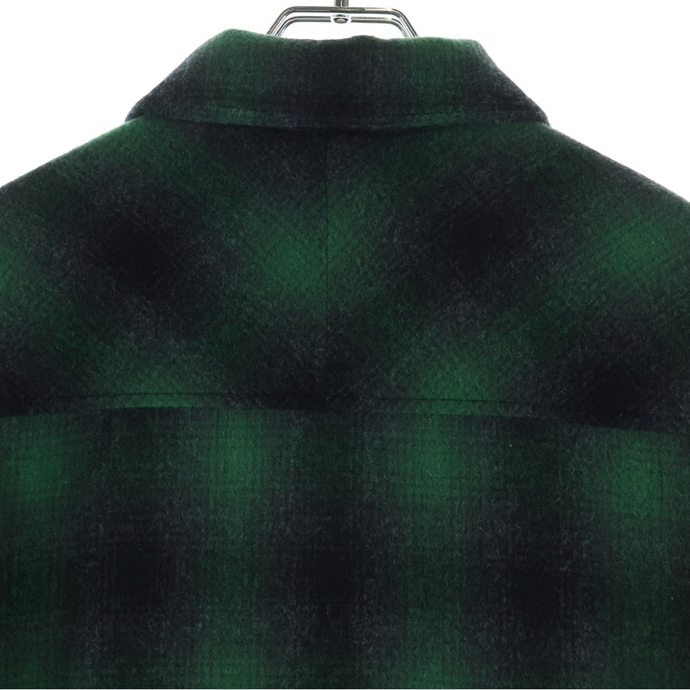 NEIGHBORHOOD(ネイバーフッド) 24AW CPO SHIRT LS OMBRE キルティングライニング 242TSNH-SHM06 シャツジャケット グリーン