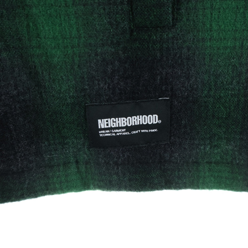 NEIGHBORHOOD(ネイバーフッド) 24AW CPO SHIRT LS OMBRE キルティングライニング 242TSNH-SHM06 シャツジャケット グリーン