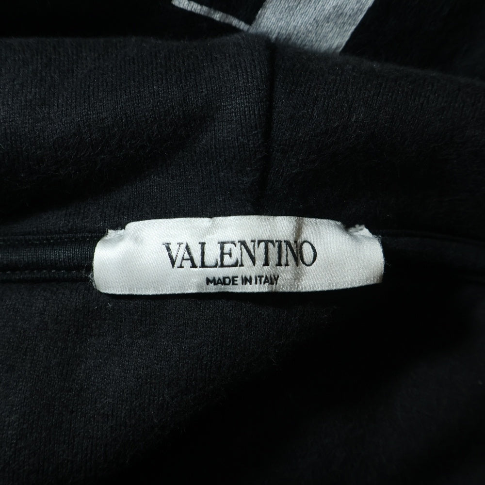 VALENTINO(ヴァレンティノ) 20AW フロントロゴプリント フーディープルオーバーパーカー UV3MF15N6M1 ブラック