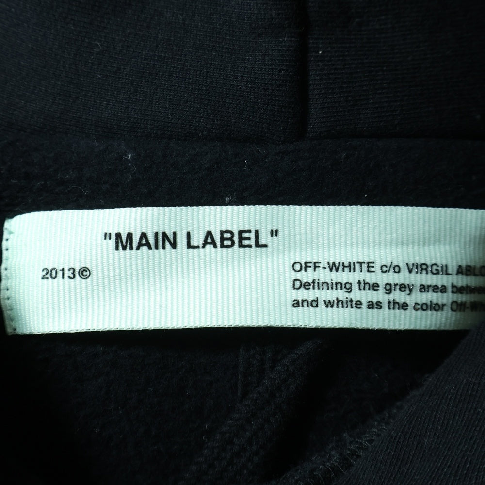 OFF-WHITE(オフホワイト) レイヤード フーディーパーカー OMBB042F1819203 ブラック