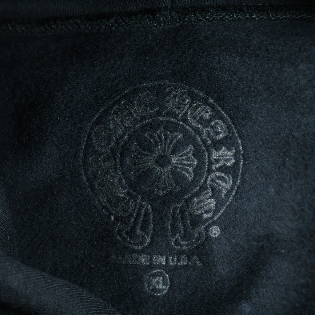 CHROME HEARTS(クロムハーツ) VERTICAL LOGO PULLOVER HOODIE ヴァーティカルロゴ プルオーバーパーカー フーディー ブラック/ネイビー