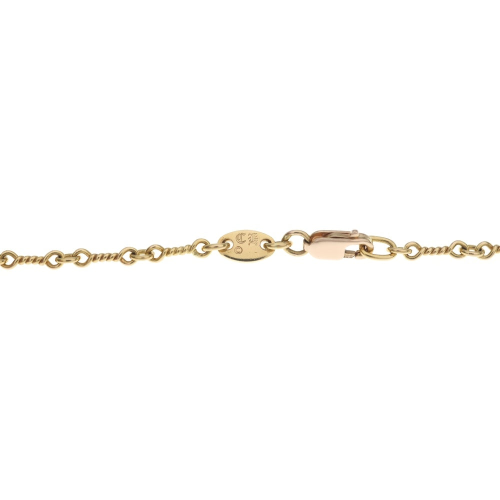 CHROME HEARTS(クロムハーツ) 22K NECKCHAIN T18 ツイストチェーンネックレス 18inch ゴールドBCA014